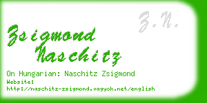 zsigmond naschitz business card